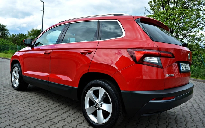 Skoda Karoq cena 82900 przebieg: 109000, rok produkcji 2019 z Dukla małe 407